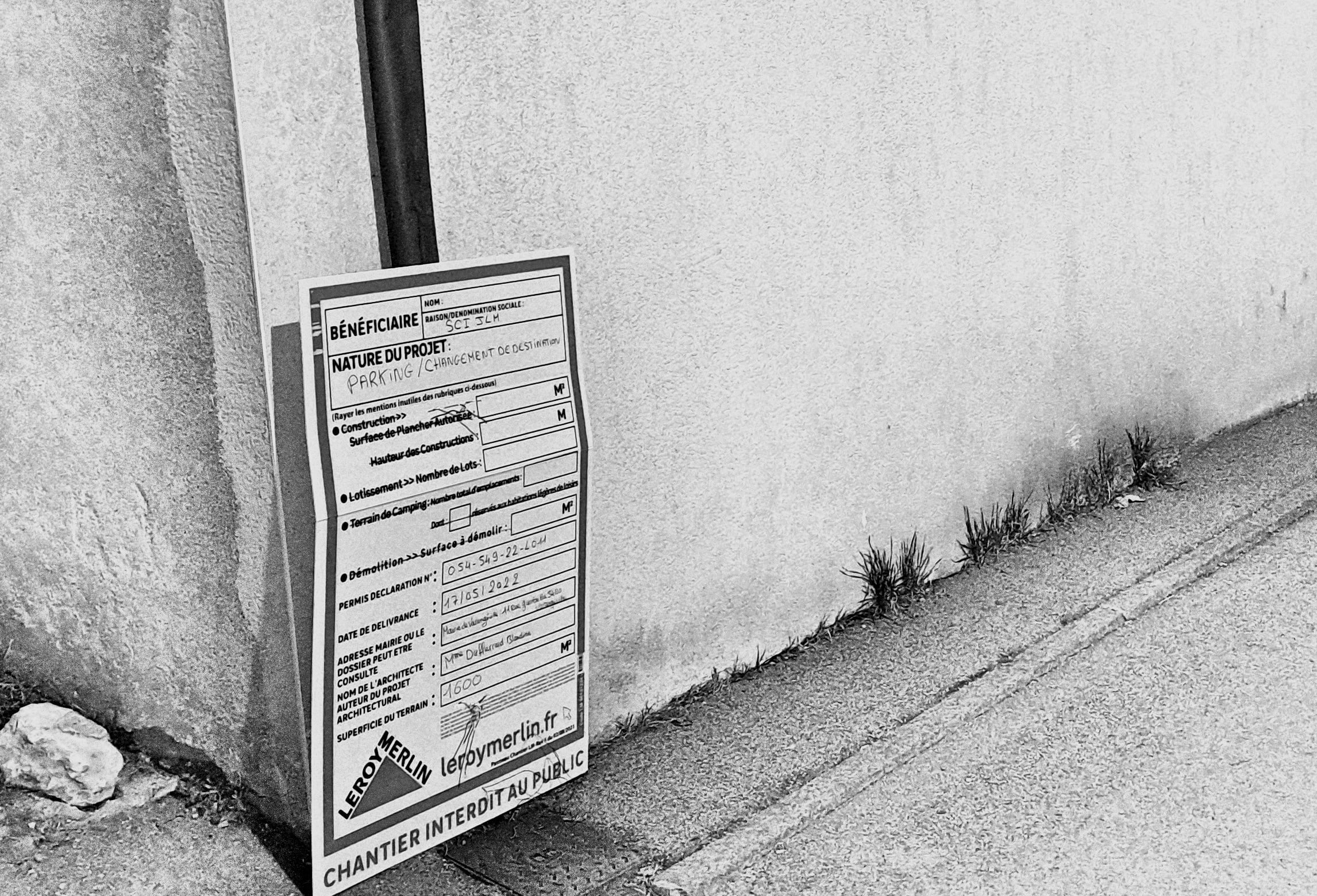 Affichage du permis de construire 2 Permis de construire 1